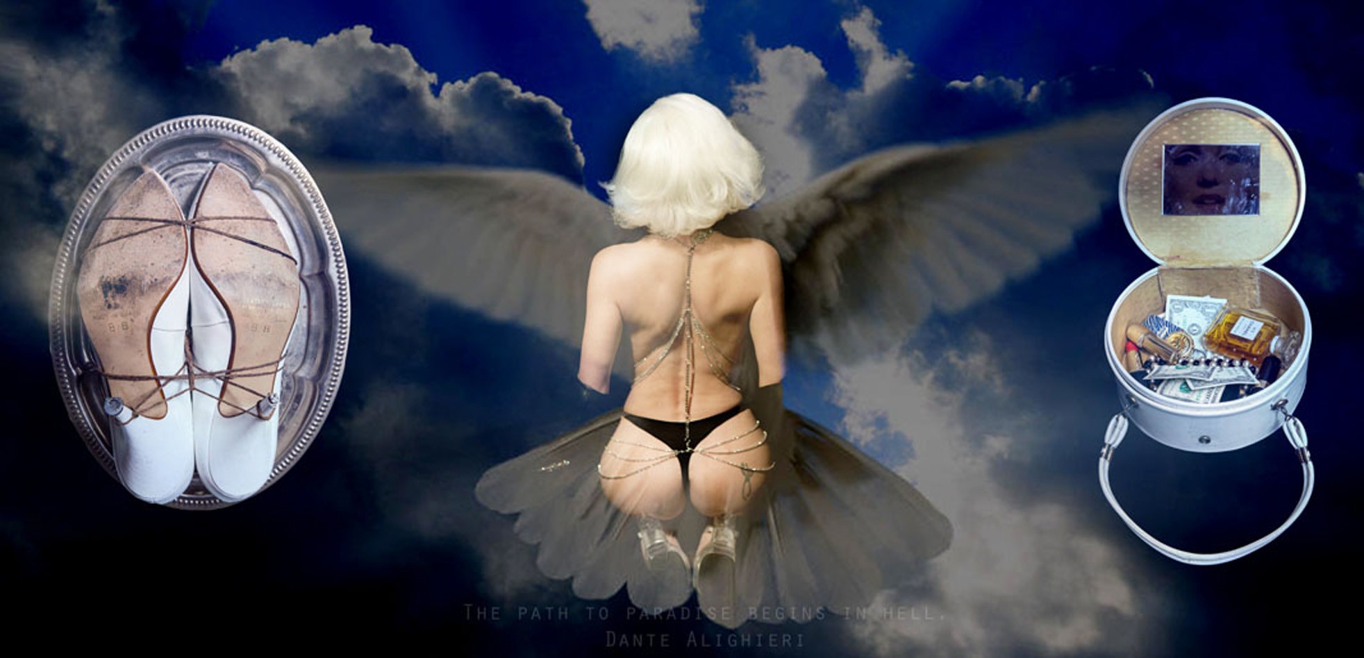 Blue bird fly